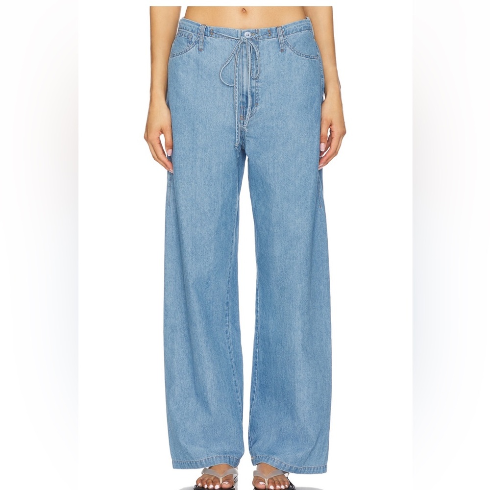 LNA Sky Blue Flare Jeans